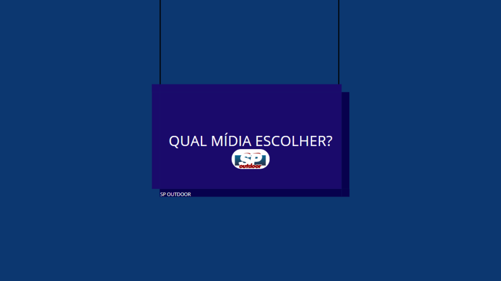 QUAL M&Iacute;DIA ESCOLHER?