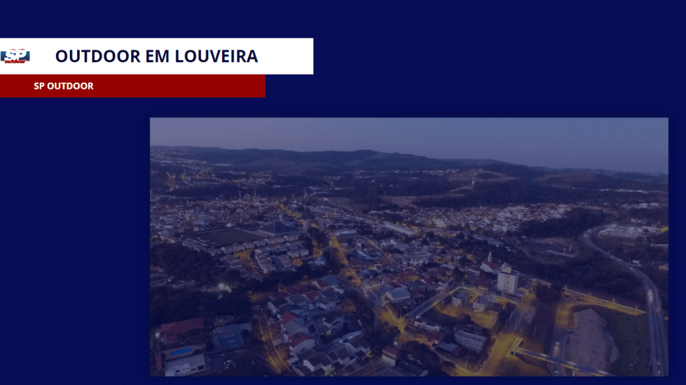OUTDOOR EM LOUVEIRA